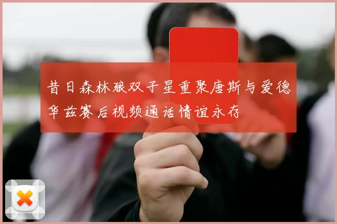 昔日森林狼双子星重聚唐斯与爱德华兹赛后视频通话情谊永存
